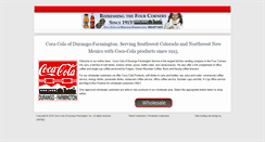 Desktop Screenshot of durangococacola.com